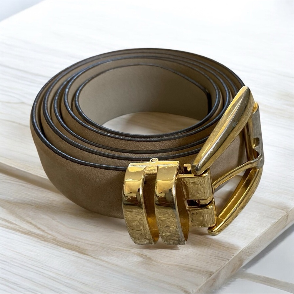 Avanti made in Italy genuine leather cream belt